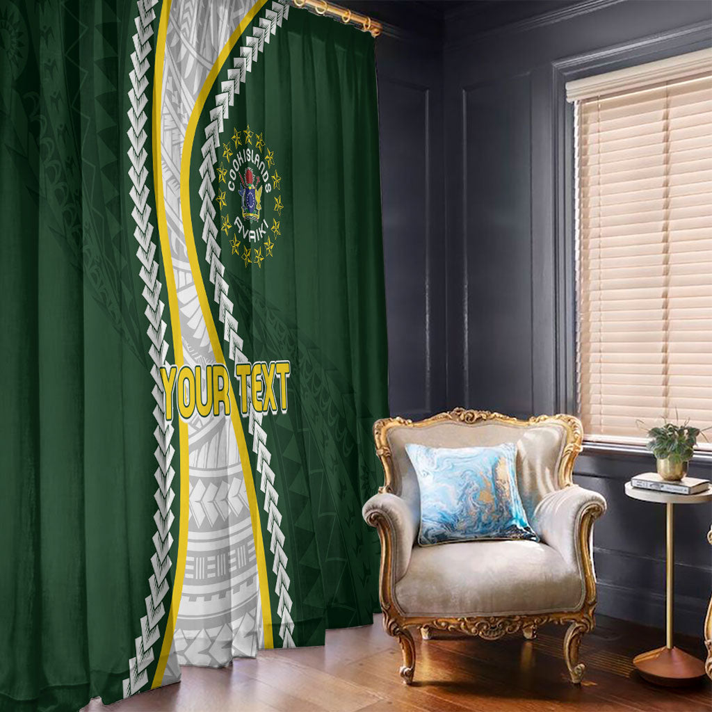 Cook Islands Rugby Personalized Avaiki Window Curtain GO Kuki