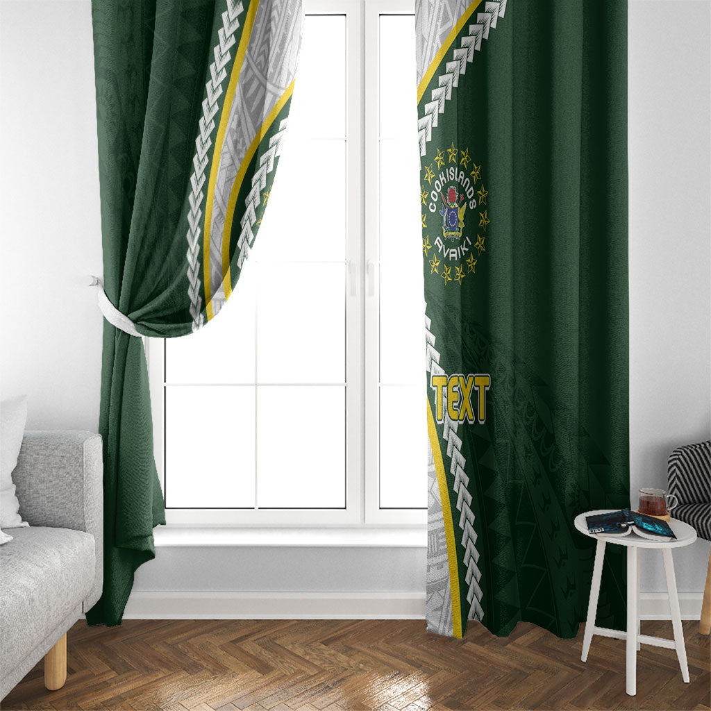 Cook Islands Rugby Personalized Avaiki Window Curtain GO Kuki