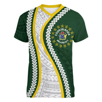 Cook Islands Rugby Personalized Avaiki Women V-Neck T-Shirt GO Kuki