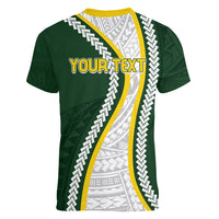 Cook Islands Rugby Personalized Avaiki Women V-Neck T-Shirt GO Kuki