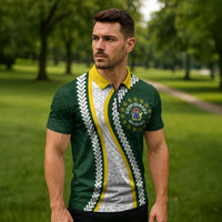 Cook Islands Rugby Personalized Avaiki Zipper Polo Shirt GO Kuki