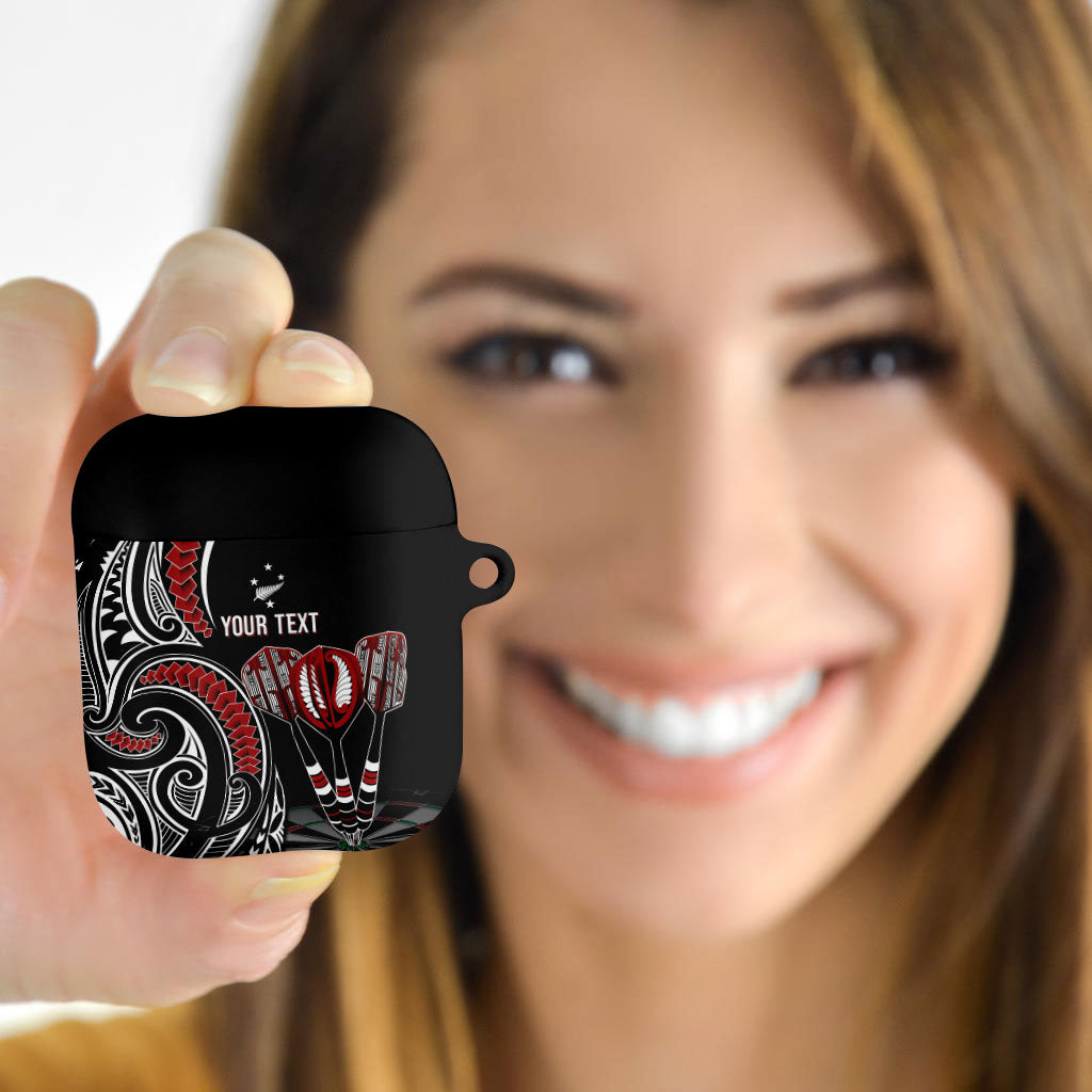 New Zealand Darts Personalized Hei Manaia AirPods Case Classic Kowhaiwhai