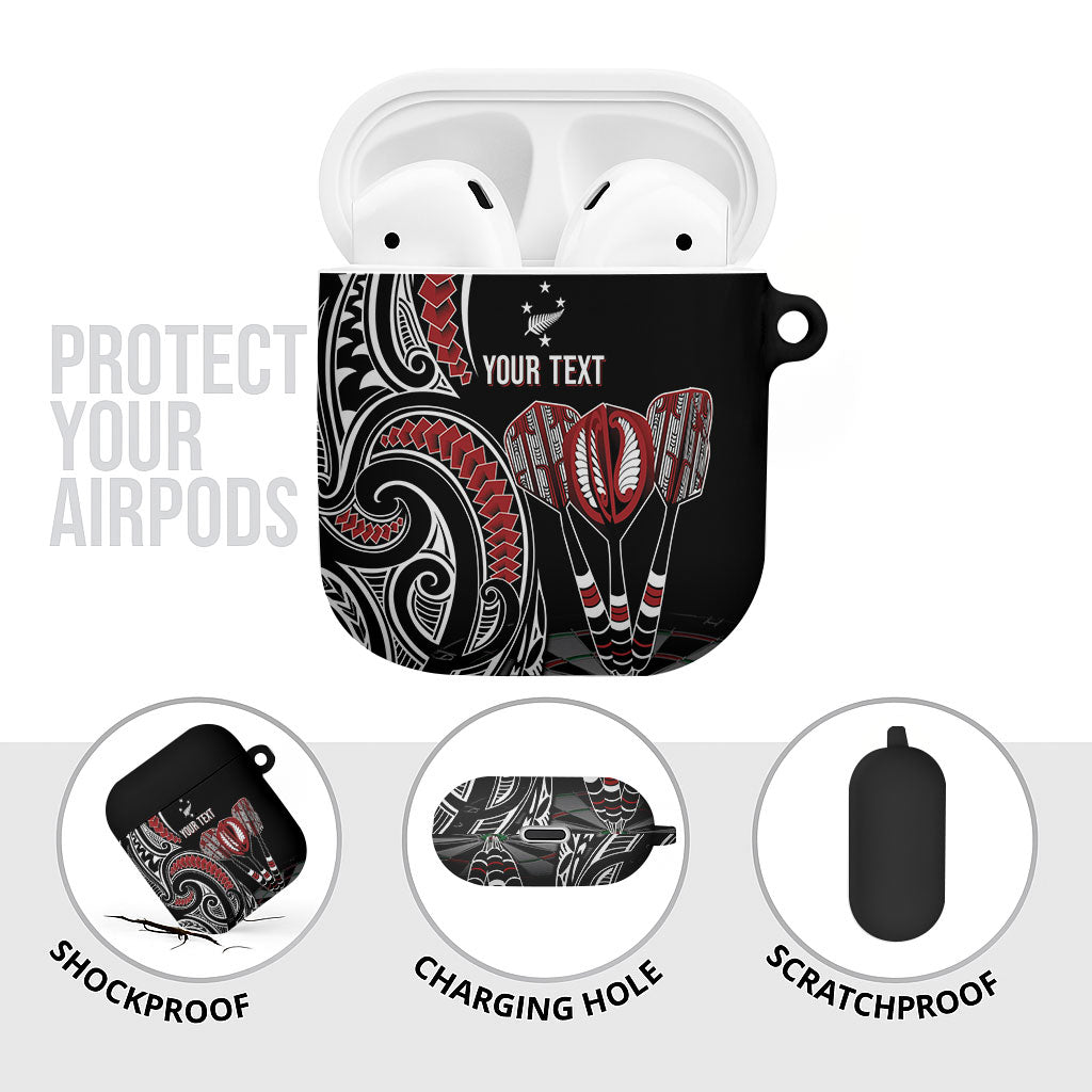 New Zealand Darts Personalized Hei Manaia AirPods Case Classic Kowhaiwhai