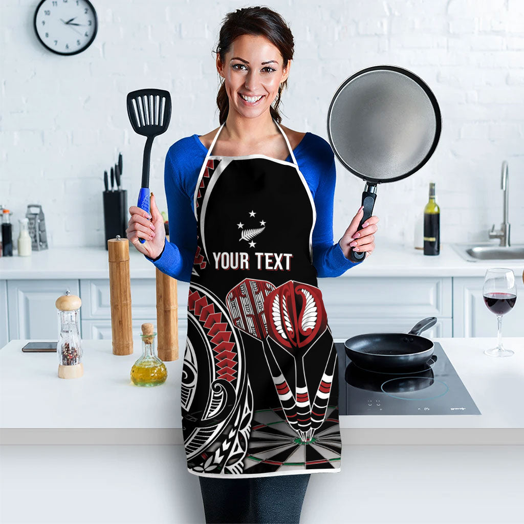 New Zealand Darts Personalized Hei Manaia Apron Classic Kowhaiwhai