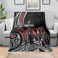 New Zealand Darts Personalized Hei Manaia Blanket Classic Kowhaiwhai