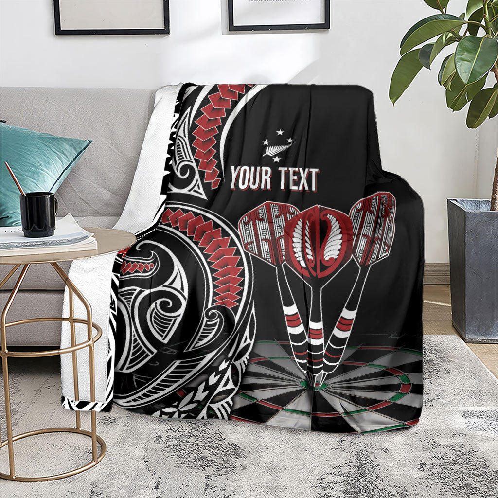 New Zealand Darts Personalized Hei Manaia Blanket Classic Kowhaiwhai