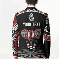 New Zealand Darts Personalized Hei Manaia Blazer Classic Kowhaiwhai