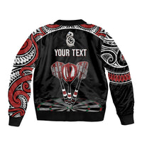 New Zealand Darts Personalized Hei Manaia Bomber Jacket Classic Kowhaiwhai