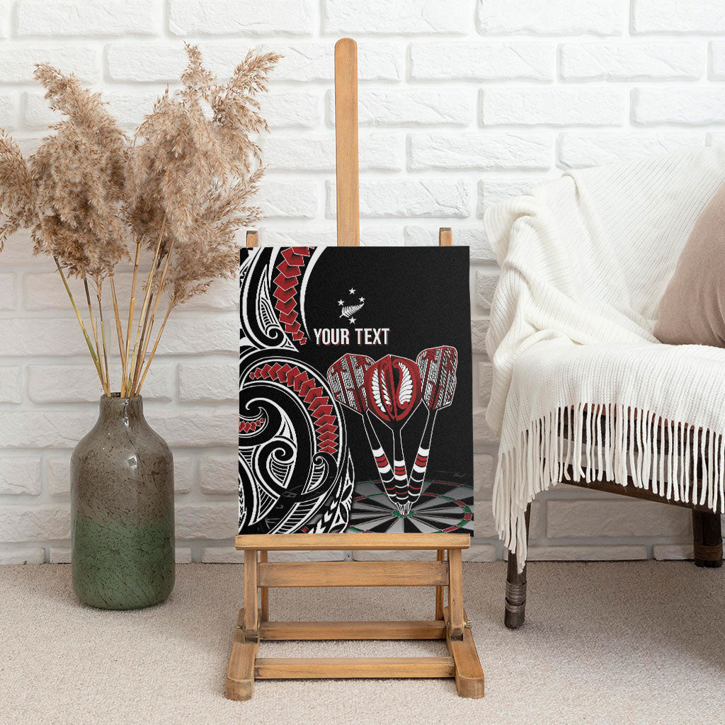 New Zealand Darts Personalized Hei Manaia Canvas Wall Art Classic Kowhaiwhai