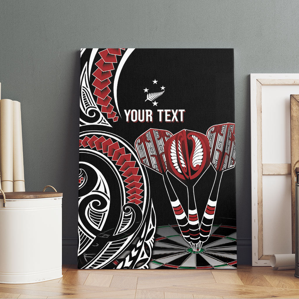 New Zealand Darts Personalized Hei Manaia Canvas Wall Art Classic Kowhaiwhai
