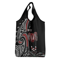 New Zealand Darts Personalized Hei Manaia Grocery Bag Classic Kowhaiwhai