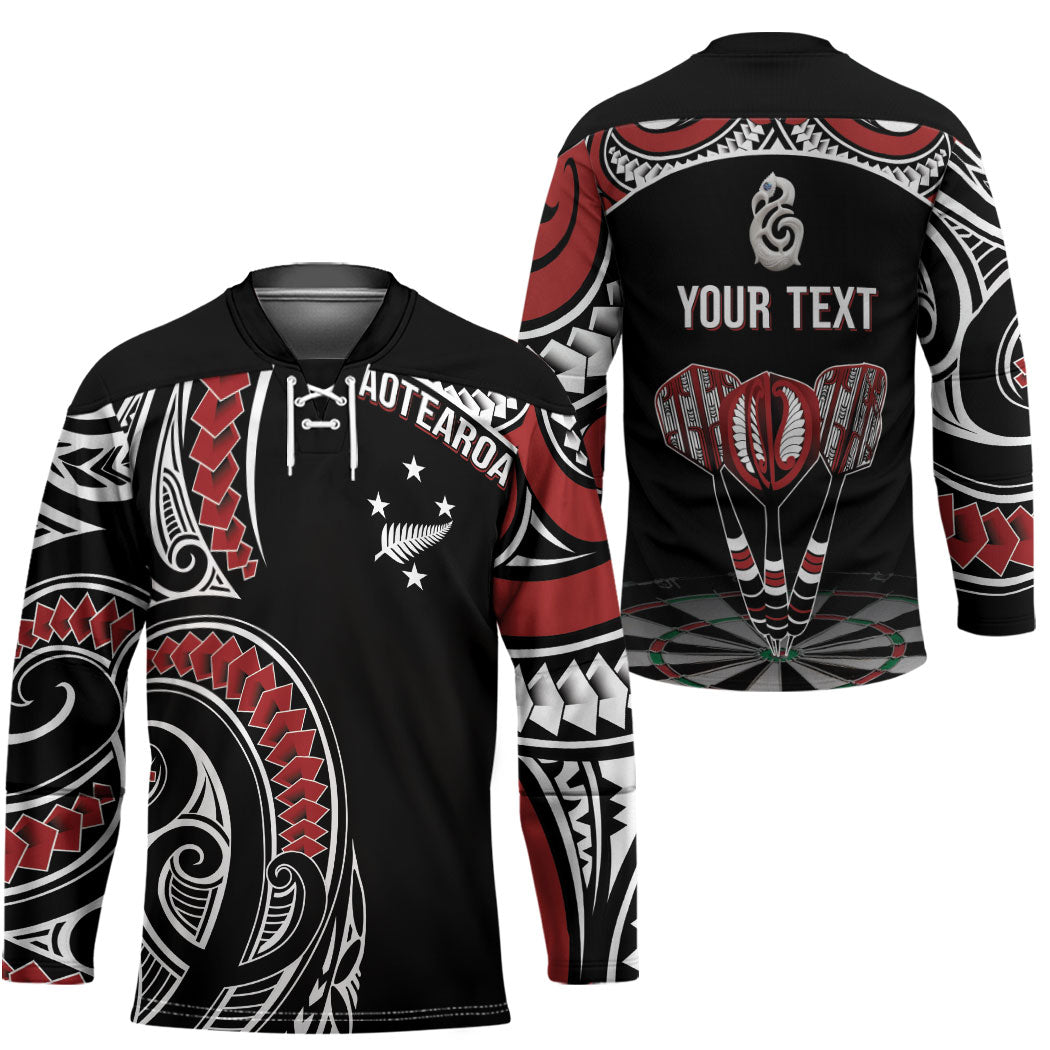 New Zealand Darts Personalized Hei Manaia Hockey Jersey Classic Kowhaiwhai
