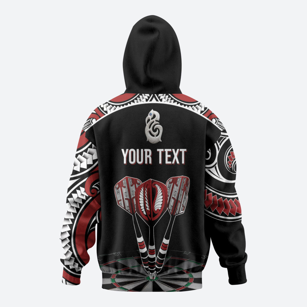 New Zealand Darts Personalized Hei Manaia Hoodie Classic Kowhaiwhai