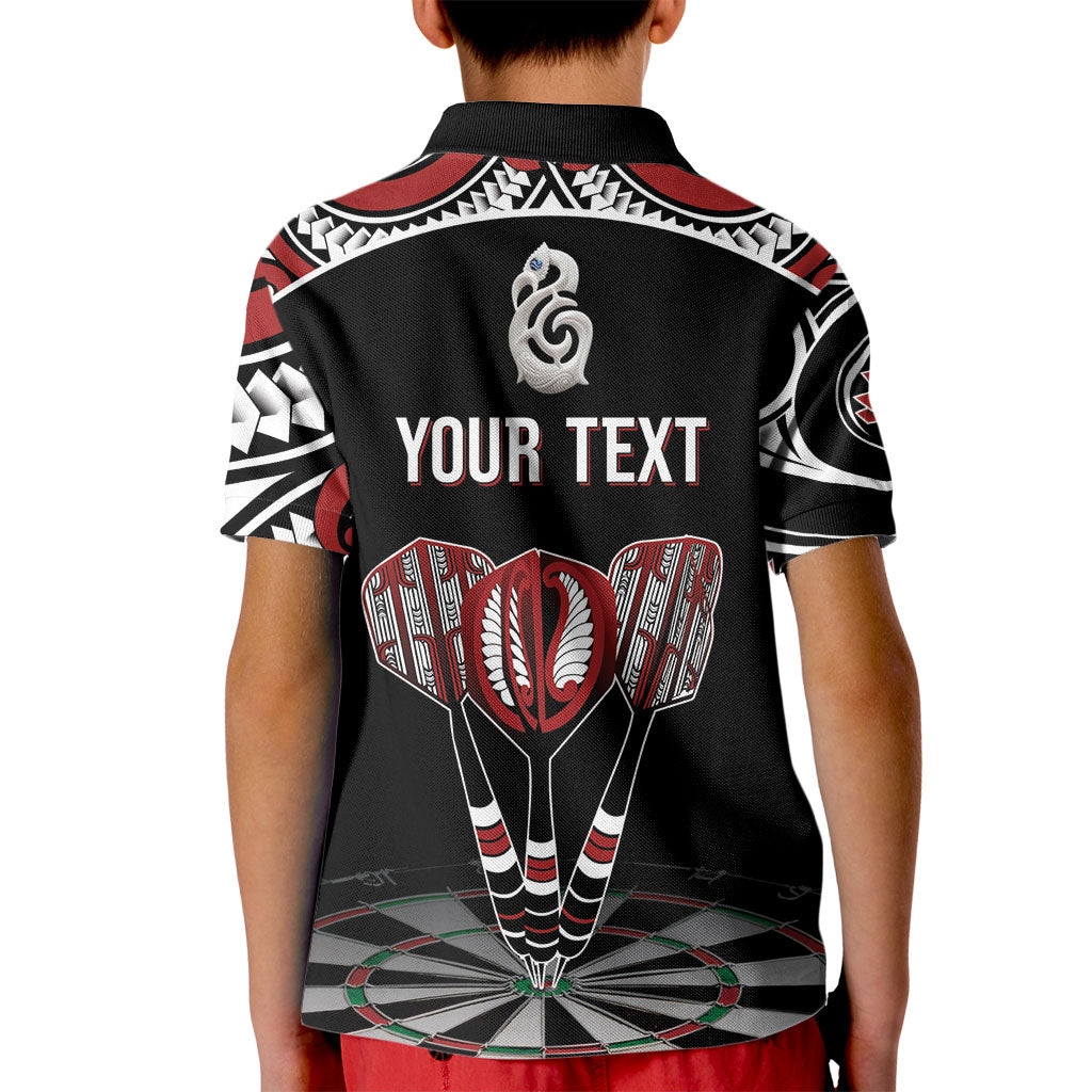New Zealand Darts Personalized Hei Manaia Kid Polo Shirt Classic Kowhaiwhai