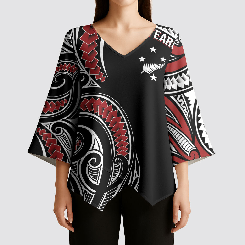 New Zealand Darts Personalized Hei Manaia Kimono Sleeve Blouse Classic Kowhaiwhai