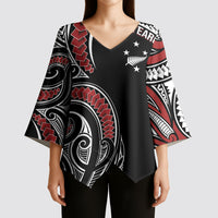 New Zealand Darts Personalized Hei Manaia Kimono Sleeve Blouse Classic Kowhaiwhai