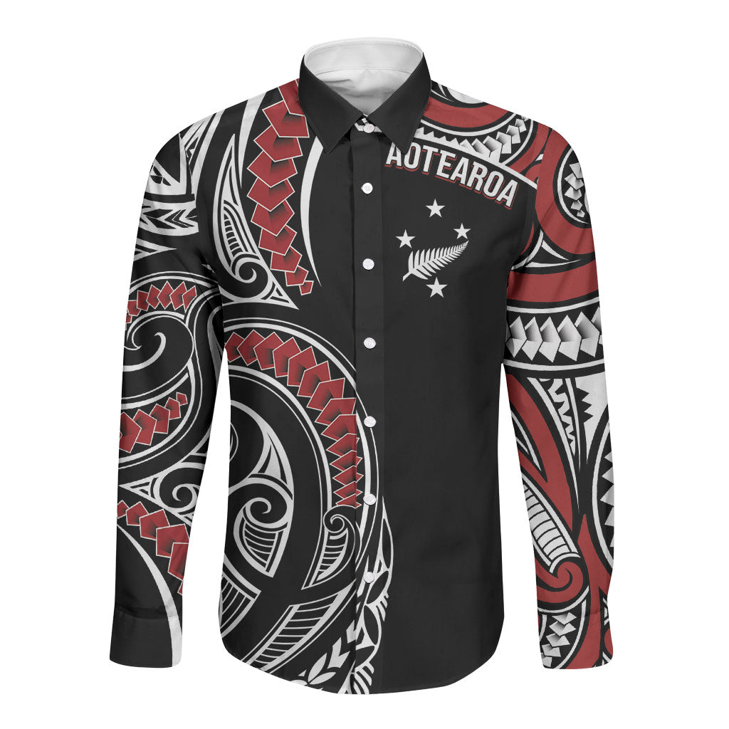New Zealand Darts Personalized Hei Manaia Long Sleeve Button Shirt Classic Kowhaiwhai