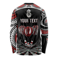 New Zealand Darts Personalized Hei Manaia Long Sleeve Shirt Classic Kowhaiwhai