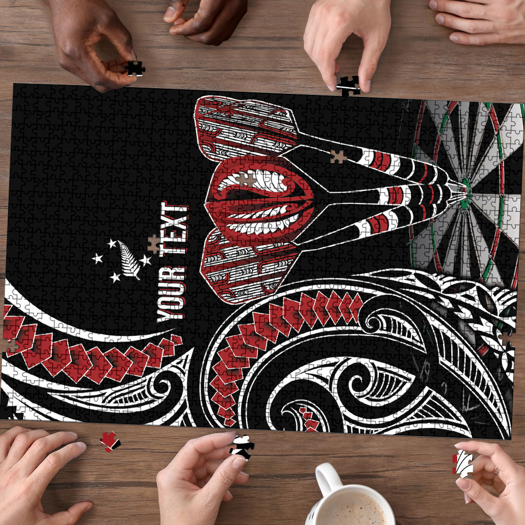 New Zealand Darts Personalized Hei Manaia Puzzle Classic Kowhaiwhai