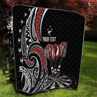 New Zealand Darts Personalized Hei Manaia Quilt Classic Kowhaiwhai
