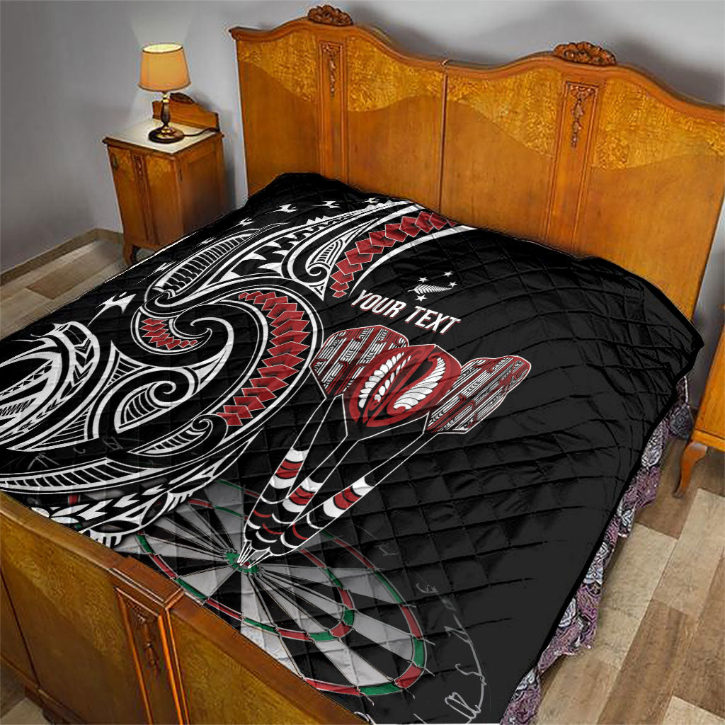 New Zealand Darts Personalized Hei Manaia Quilt Classic Kowhaiwhai