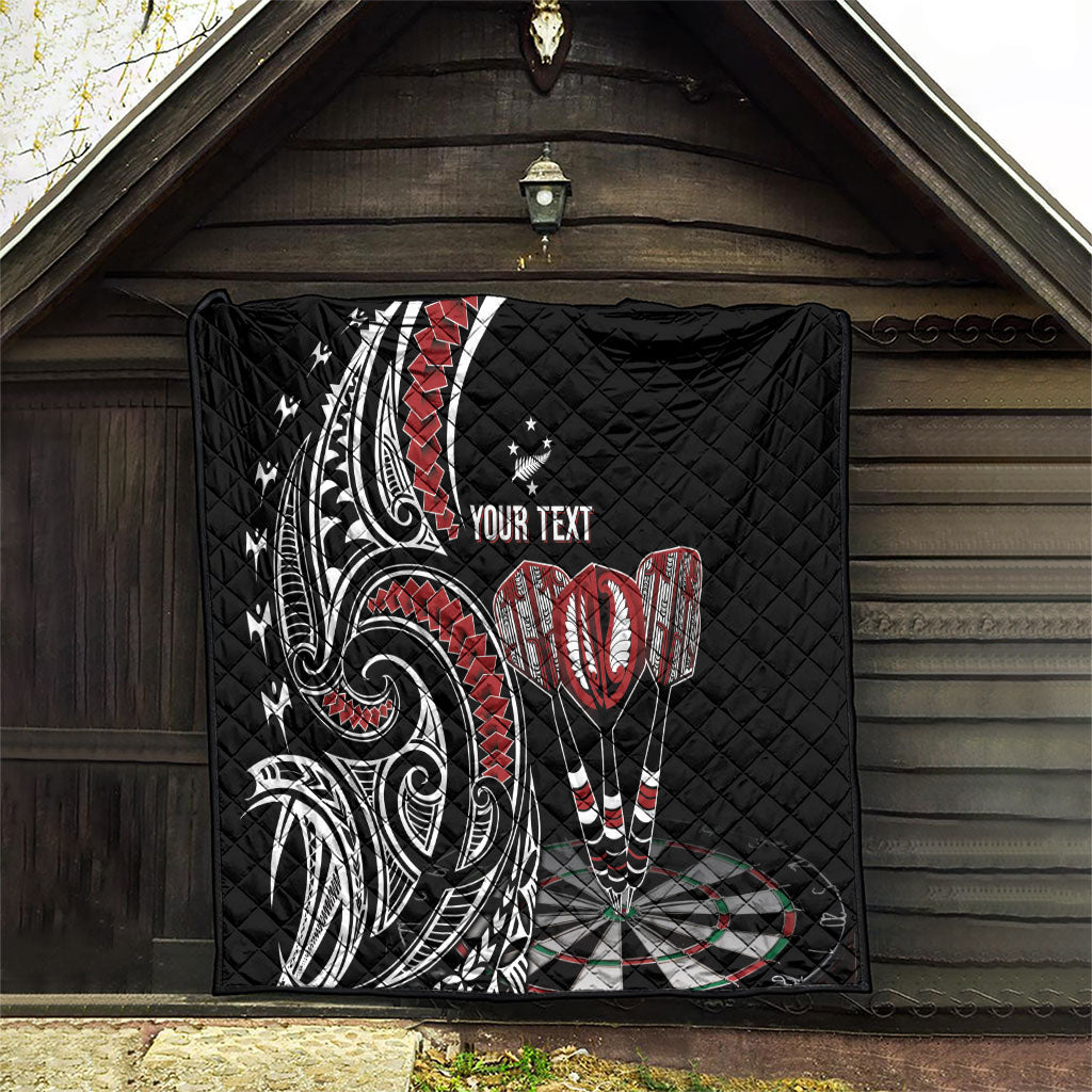 New Zealand Darts Personalized Hei Manaia Quilt Classic Kowhaiwhai