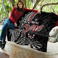 New Zealand Darts Personalized Hei Manaia Quilt Classic Kowhaiwhai