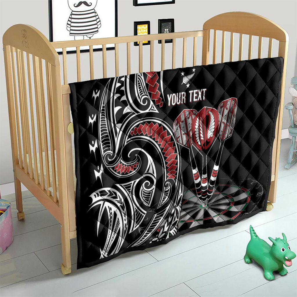 New Zealand Darts Personalized Hei Manaia Quilt Classic Kowhaiwhai