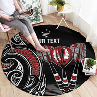 New Zealand Darts Personalized Hei Manaia Round Carpet Classic Kowhaiwhai