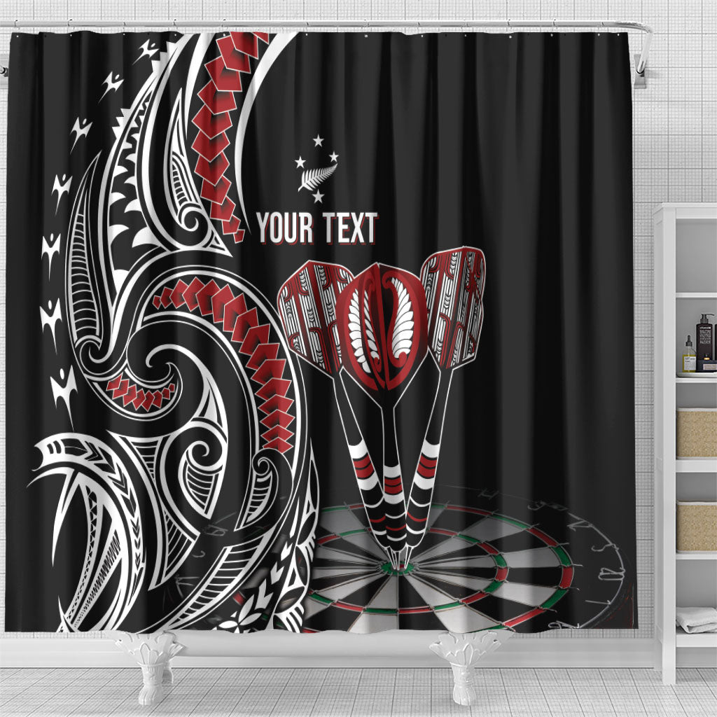 New Zealand Darts Personalized Hei Manaia Shower Curtain Classic Kowhaiwhai