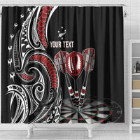 New Zealand Darts Personalized Hei Manaia Shower Curtain Classic Kowhaiwhai