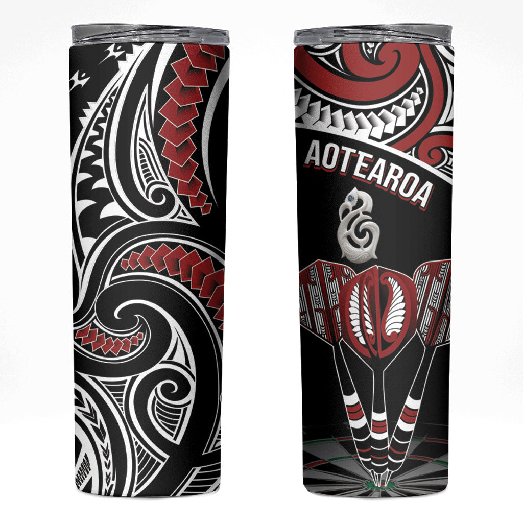 New Zealand Darts Hei Manaia Skinny Tumbler Classic Kowhaiwhai