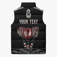 New Zealand Darts Personalized Hei Manaia Sleeveless Puffer Jacket Classic Kowhaiwhai