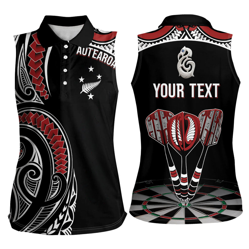 New Zealand Darts Personalized Hei Manaia Women Sleeveless Polo Shirt Classic Kowhaiwhai
