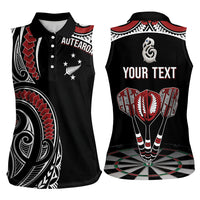 New Zealand Darts Personalized Hei Manaia Women Sleeveless Polo Shirt Classic Kowhaiwhai