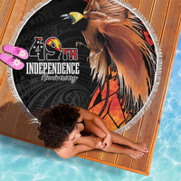 Papua New Guinea Beach Blanket Grunge Style 49th Independence Anni