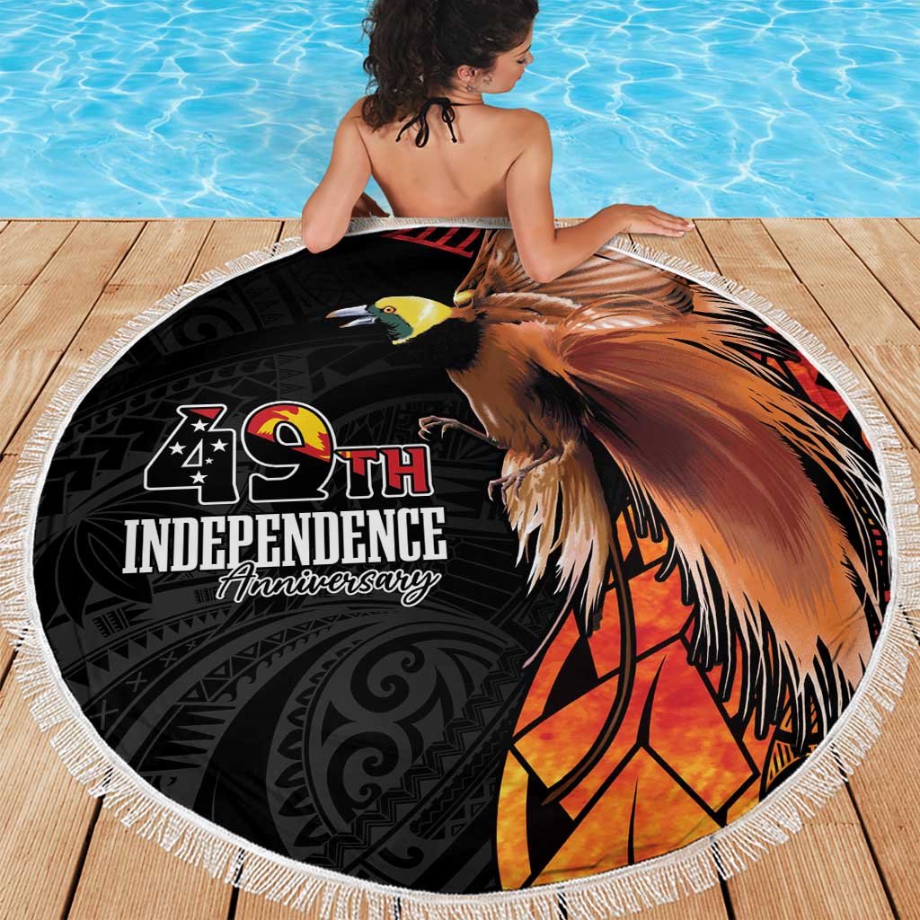Papua New Guinea Beach Blanket Grunge Style 49th Independence Anni