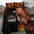 Papua New Guinea Bedding Set Grunge Style 49th Independence Anni