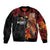 Papua New Guinea Personalised Bomber Jacket Grunge Style 49th Independence Anni