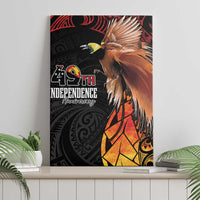 Papua New Guinea Canvas Wall Art Grunge Style 49th Independence Anni