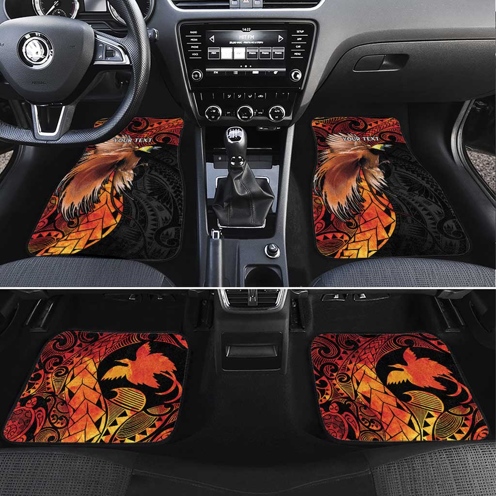 Papua New Guinea Car Mats Grunge Style 49th Independence Anni