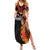 Papua New Guinea Personalised Summer Maxi Dress Grunge Style 49th Independence Anni