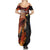 Papua New Guinea Personalised Summer Maxi Dress Grunge Style 49th Independence Anni