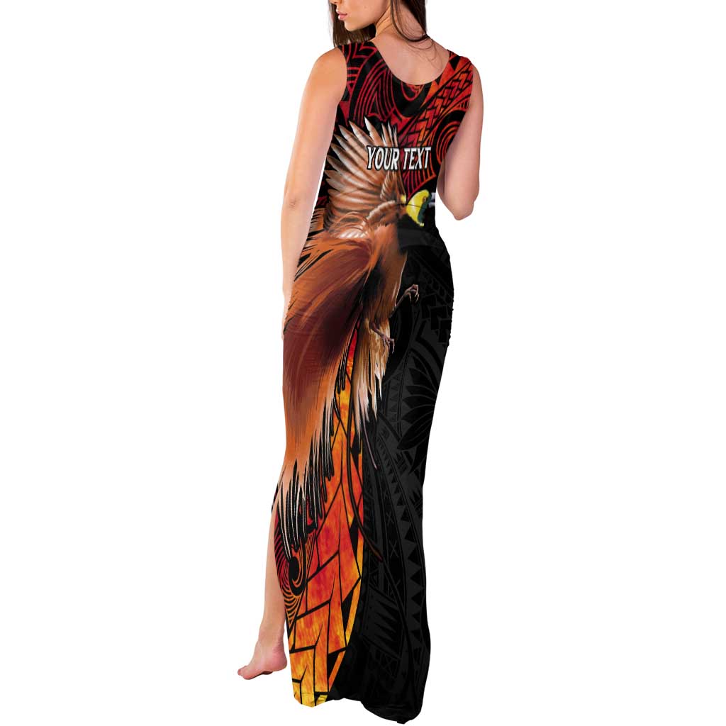 Papua New Guinea Personalised Tank Maxi Dress Grunge Style 49th Independence Anni