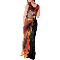 Papua New Guinea Personalised Tank Maxi Dress Grunge Style 49th Independence Anni