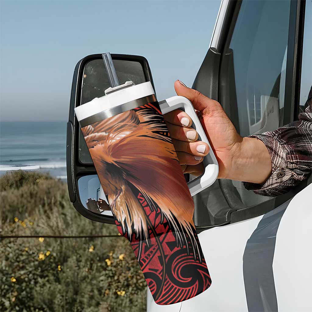 Papua New Guinea Tumbler With Handle Grunge Style 49th Independence Anni