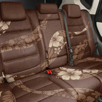 Aloha Hawaii Floral Tapa Back Car Seat Cover Patchwork Mocha - Polynesian Pride