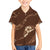 Aloha Hawaii Floral Tapa Kid Hawaiian Shirt Patchwork Mocha - Polynesian Pride