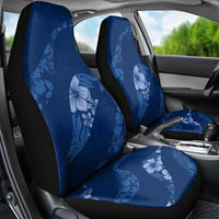 Aloha Hawaii Floral Tapa Car Seat Cover Patchwork Navy - Polynesian Pride