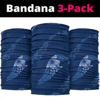 Aloha Hawaii Floral Tapa Neck Gaiter Patchwork Navy LT7 package One Size: 25*50cm Navy - Polynesian Pride